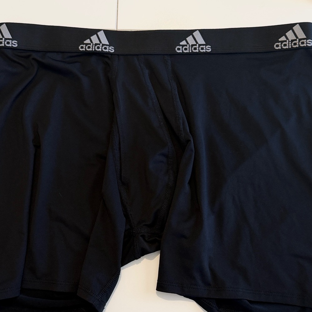 Adidas 4-pk AEROREADY 5” boxer briefs 42” Waist BLK Grey BL Microfiber NWOT - Picture 9 of 13